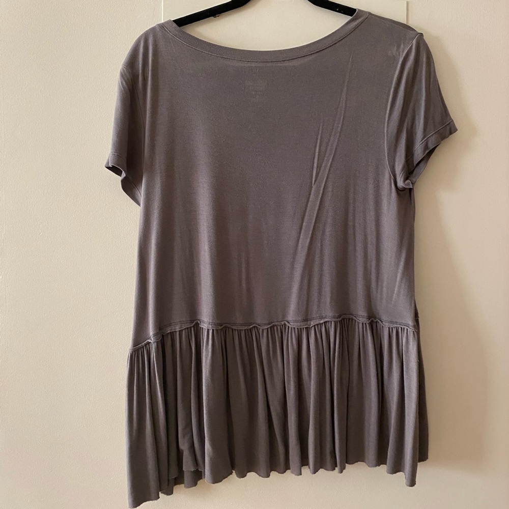 Grey Mossimo Babydoll T-shirt - Picture 2 of 2
